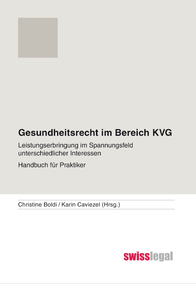 Just released - the new SwissLegal handbook on Health Law (German language)