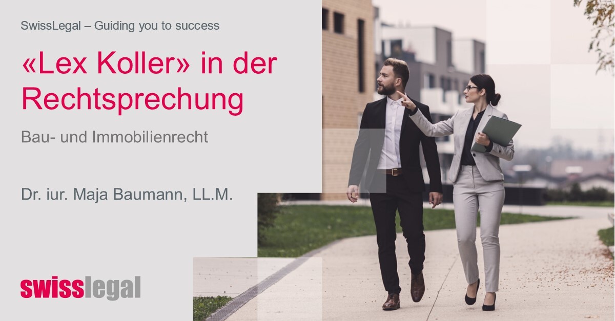 Aktuelle Rechtsprechung zur 