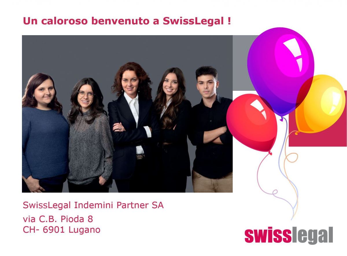 Un caloroso benvenuto a SwissLegal!