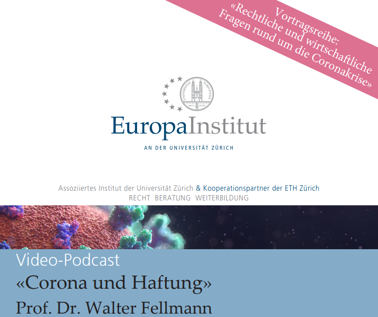 «Corona und Haftung» (Podcast vom 20. Mai 2020)